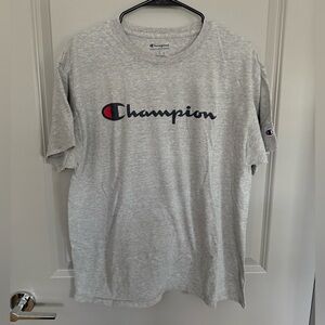 Champion Gray Short Sleeve Tee Iconic Comfort